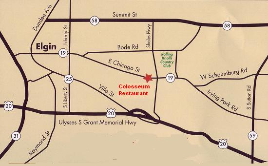 Colosseum Restaurant Location